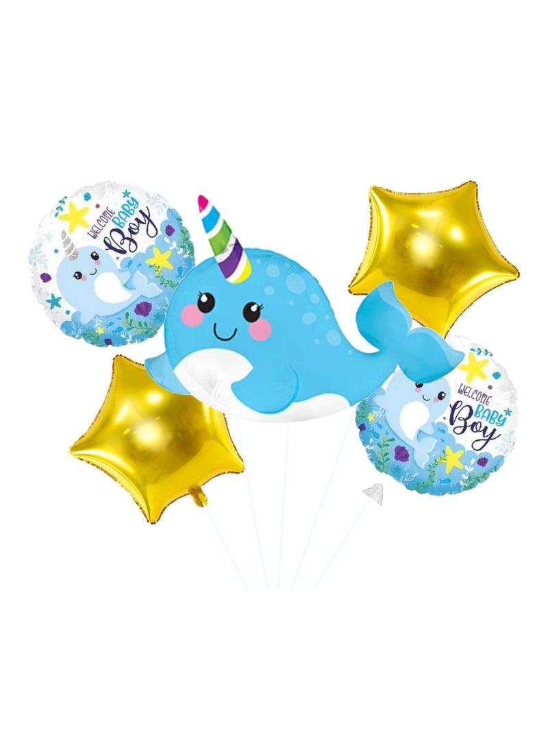 Congratulations Its Baby Boy Foil Balloon Set - Image 3
