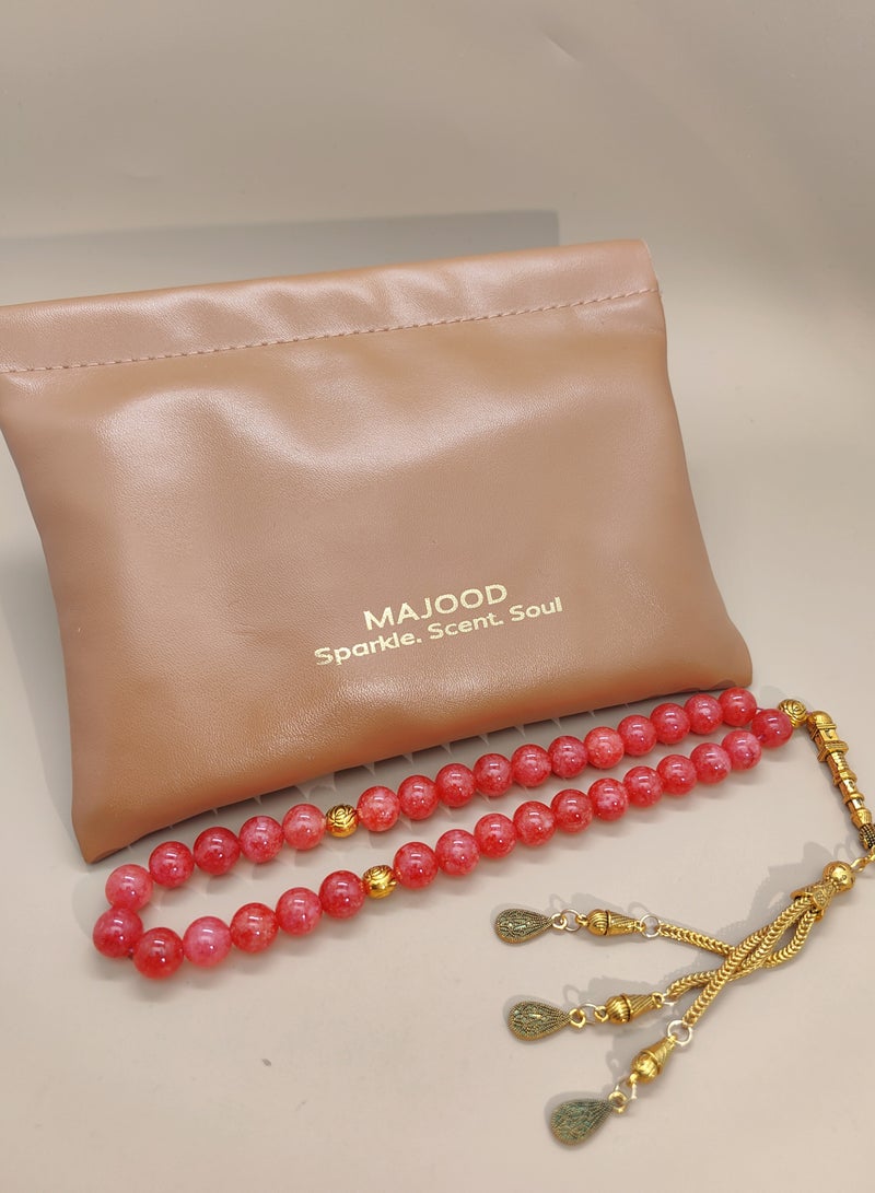 MAJOOD 33 Natural Tourmaline Prayer Beads/Tasbih/10mm - Image 4