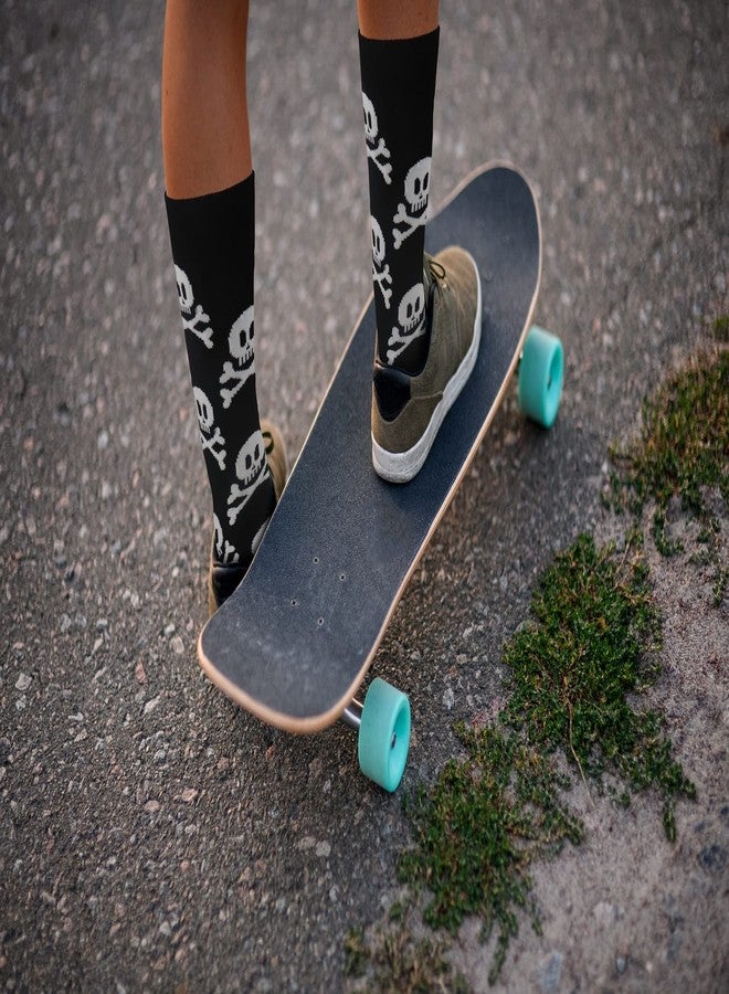 ريل سيك جوارب Real Sic Fun للرجال والنساء - جوارب قطنية مريحة بتصميمات ملونة - رائعة، عصرية، بنقوش مميزة (جمجمة وعظمتان متقاطعتان) - Image 2