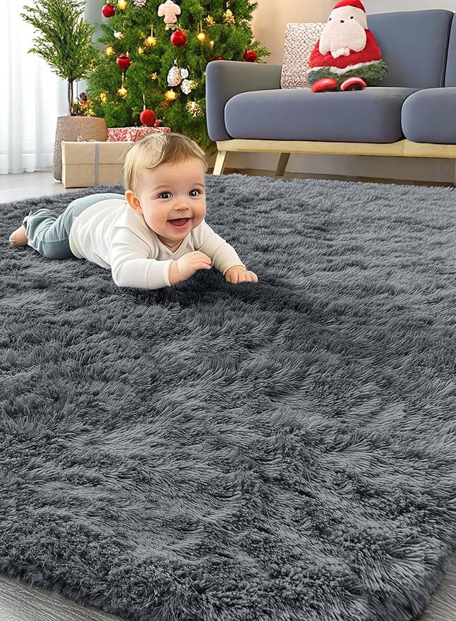 JCB CHIC Area Rugs for Living Room Bedroom, Soft Modern Indoor Fuzzy Shaggy Area Rug, Non-Slip Furry Rug for Teen Girls and Boys,Nursery Kids Room Dorm Home Decor, High Pile Plush Floor Carpet(200x300cm) - Image 1