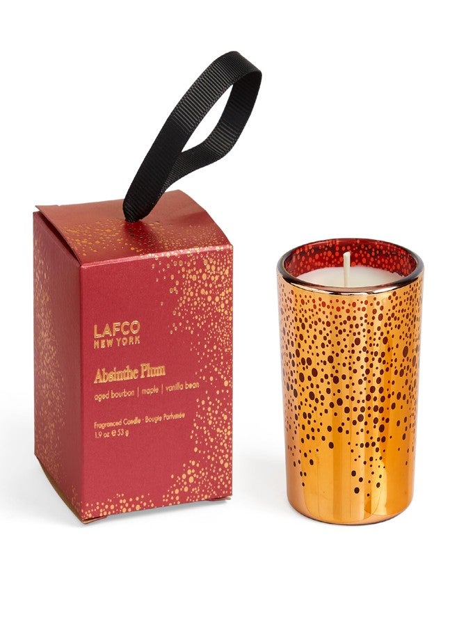 LAFCO New York Holiday Votive Candle, Absinthe Plum - 1.9 oz - 20-Hour Burn Time - Reusable, Decorative Glass Vessel - Made in The USA - Image 1