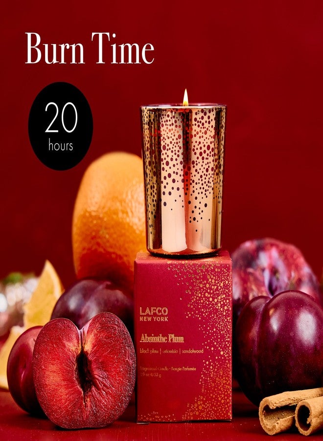 LAFCO New York Holiday Votive Candle, Absinthe Plum - 1.9 oz - 20-Hour Burn Time - Reusable, Decorative Glass Vessel - Made in The USA - Image 4