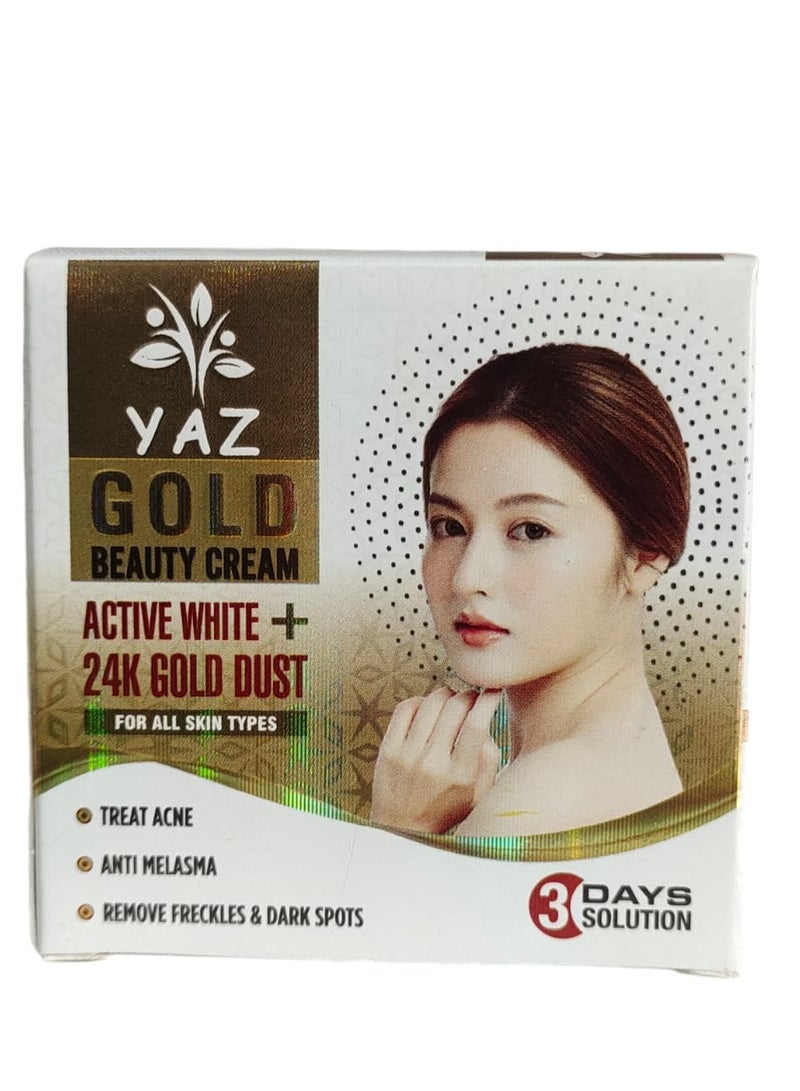 ياز كريم الجمال الأبيض النشط + غبار الذهب عيار 24 - Image 2