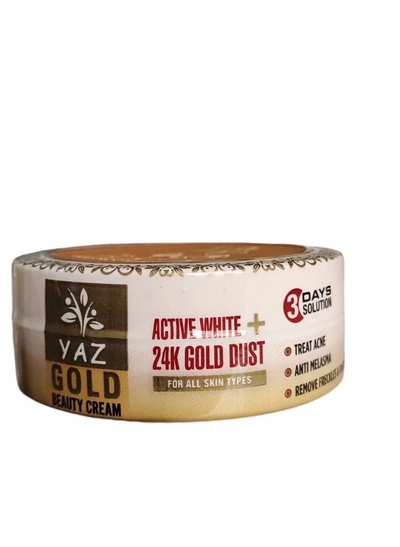 ياز كريم الجمال الأبيض النشط + غبار الذهب عيار 24 - Image 3