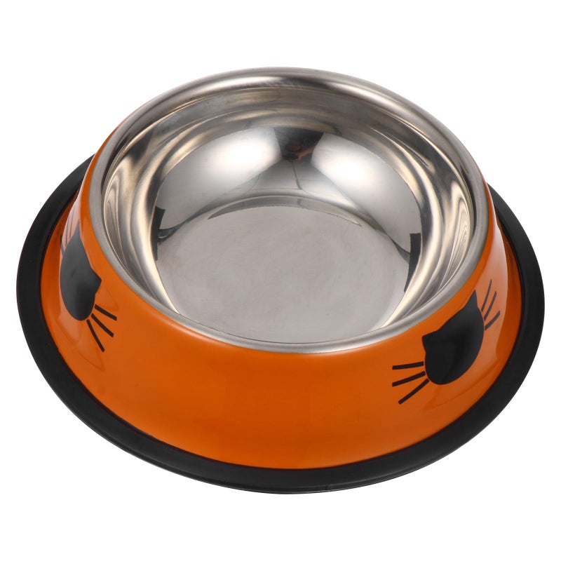 Stainless Steel Pet Food Water Bowl with Anti Skid Base Thickened for Cats and Dogs - Image 2