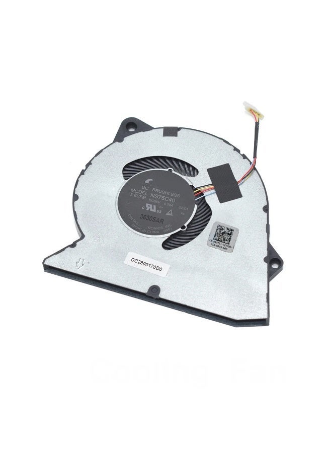 مروحة تبريد وحدة المعالجة المركزية الجديدة البديلة لجهاز الكمبيوتر المحمول DELL Vostro 3510 3420 3250 Inspiron 3511 3515 Series 0RFF51 CN-0RFF51-DEW00-27D-02W-A00 DC280012ED0 FNRK DC5V 0.50A - Image 4