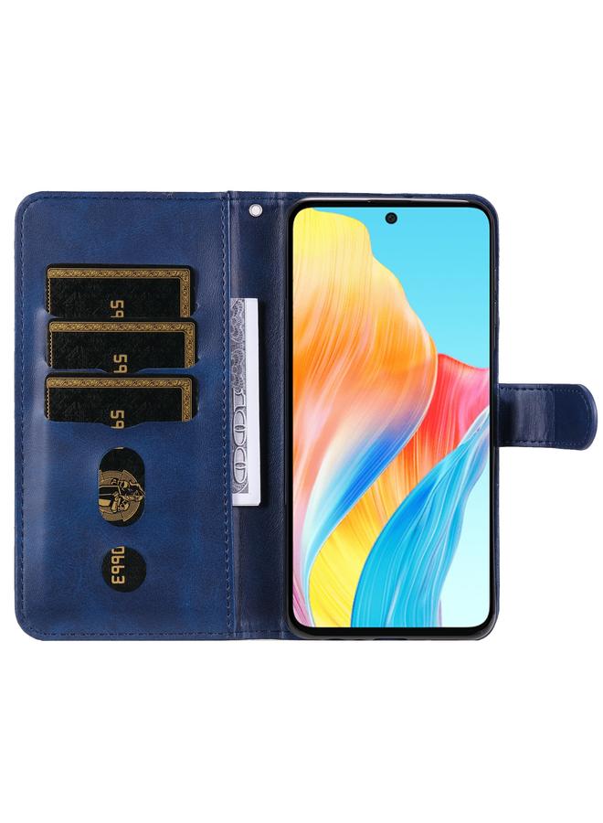 S-TOP Case For OPPO A58 4G Fashion Calf Texture Zipper Leather Phone Case - Image 4