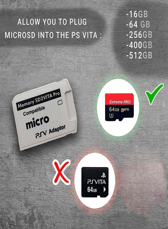 سكاي وين محول بطاقة الذاكرة Skywin SD2Vita لجهاز PS Vita Micro SD متوافق مع PS Vita 1000/2000 3.6 أو نظام HENkaku - Image 2
