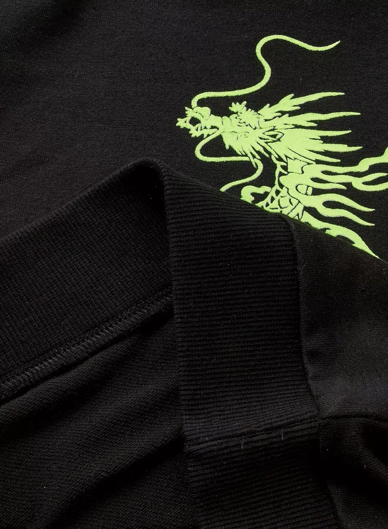 Baby Chinese Dragon Print Hoodie - Image 5