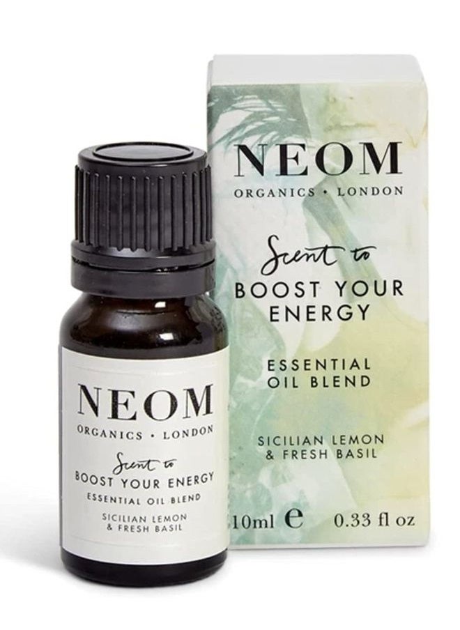 NEOM NEOM - Feel Refreshed Essential Oil Blend, 10ml | Sicilian Lemon & Basil |Scent to Boost Your Energy | 100% Natural Fragance 