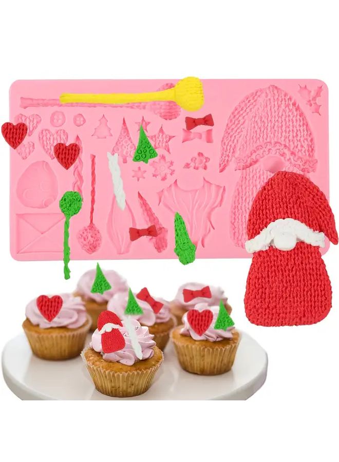 Christmas 1pc Santa Claus Silicone Fondant Mold Y 110 For Cake Cookie Jelly Pudding Baking DIY Kitchen Tool - Image 1