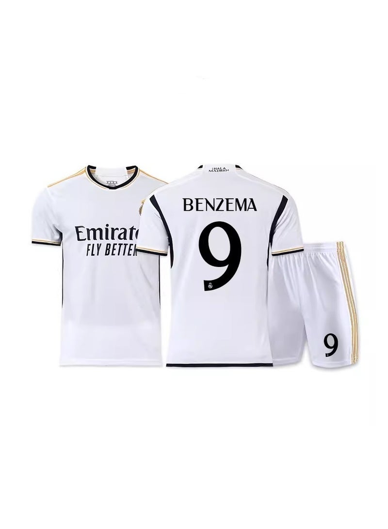 M MIAOYAN M MIAOYAN Benzema Real Madrid Club Adult Football Jersey - Image 1