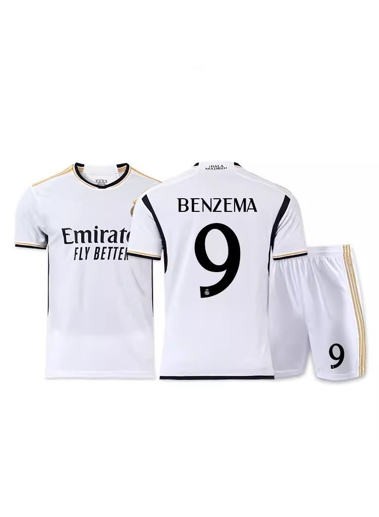 M MIAOYAN M MIAOYAN Benzema Real Madrid Club Adult Football Jersey - Image 2