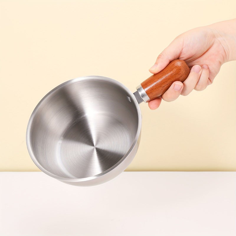 304 Stainless Steel Saucepan Kitchen Cooking Pot Skillet - Image 1
