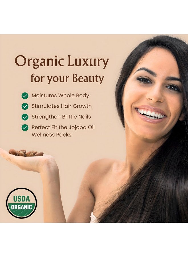 BodyJ4You زيت الجوجوبا العضوي من BodyJ4You - عضوي معتمد من وزارة الزراعة الأمريكية، طبيعي 100% - تدليك غوا شا لتقشير البشرة - معصور على البارد، خالٍ من الهكسان - زيت ناقل أساسي - 1 أونصة سائلة - Image 3