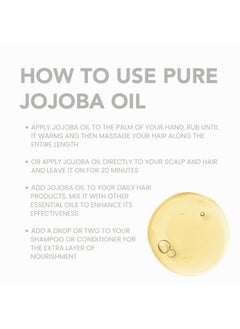 BodyJ4You BodyJ4You Organic Jojoba Oil - USDA Organic 100% Pure Natural - Hair Face Skin Gua Sha Dermaplaning Massage - Cold Pressed Hexane Free - Base Carrier Oil - 1 Fl Oz  - Image 5