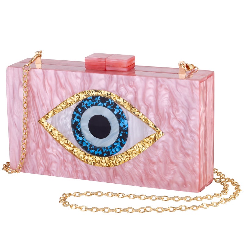 Bag 2022 New Eye Acrylic Style Wedding Dinner Hand Chain Messenger Bag - Image 1