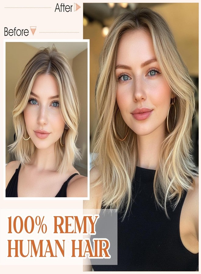 S-noilite Halo Hair Extensions Real Human Hair 12inch Short Straight Halo Extensions for Women Adjustable Dark Brown Halo Hair Extensions - Image 5