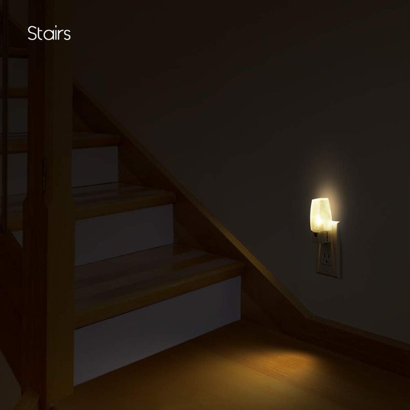 Emotionlite Plug in Night Light Warm White LED Night Lights Dusk to Dawn Sensor Kids Nursery Bedroom Lounge Road Stairs Kitchen UL List 4 Pack - Image 5