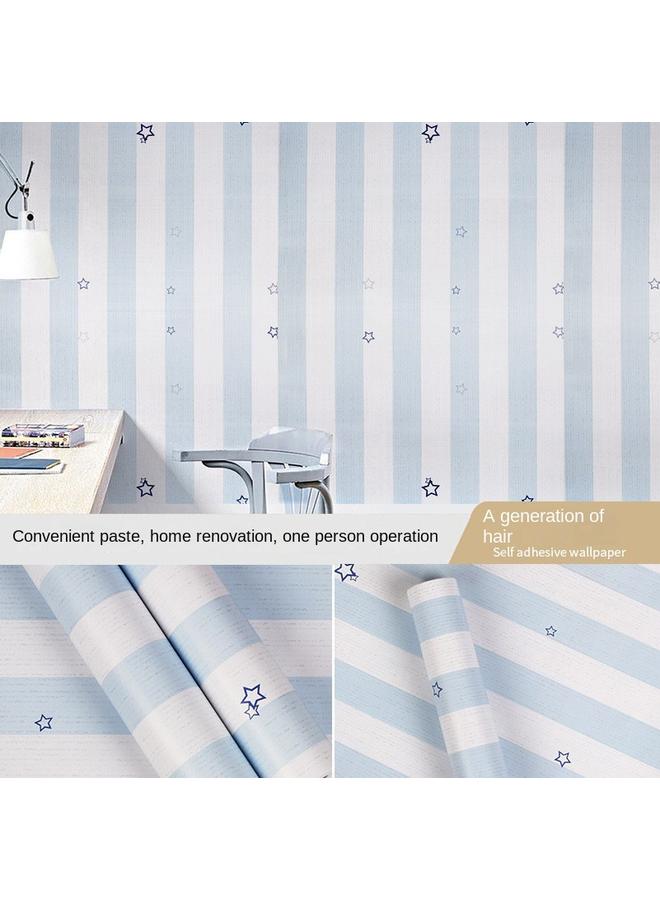 Bluejw Cute Cartoon Wallpaper Self-adhesive Wall Stickers Bedroom Moisture-proof Decoration Kindergarten Stickers Wallpaper Wall Self-adhesive Background Wall - Image 3