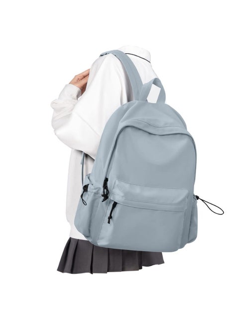 حقيبة ظهر زرقاء مقاومة للماء، مثالية للسفر والاستخدام اليومي، خفيفة الوزن، مناسبة للرجال والنساء والطلاب في المرحلة الثانوية والجامعية، مناسبة أيضًا للأولاد والفتيات والمراهقين.