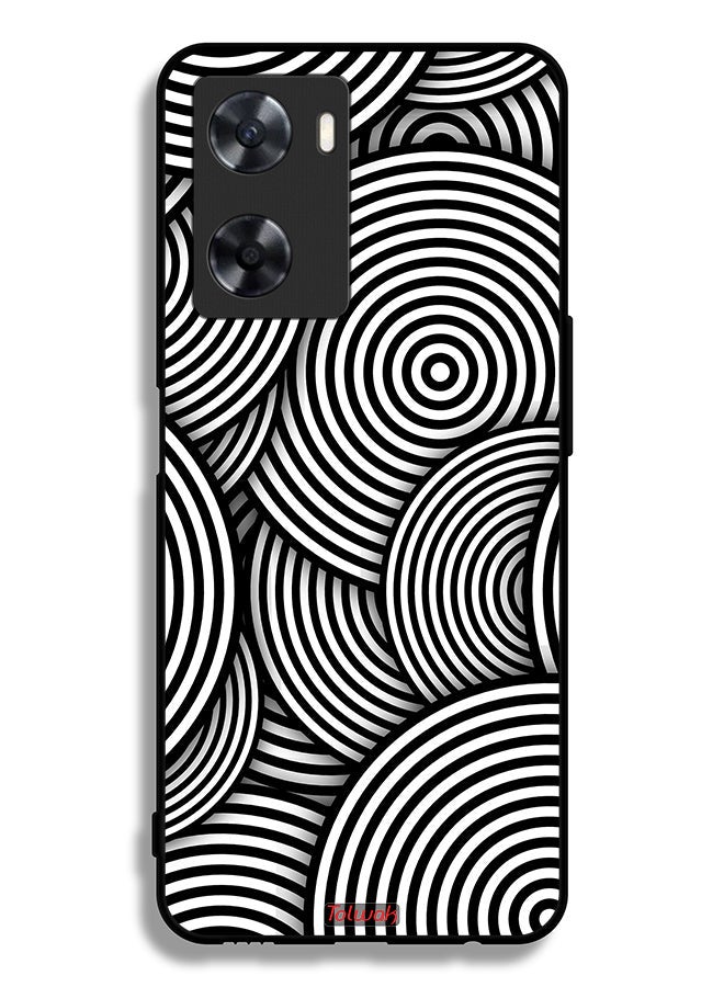 Tolwak Oppo A77s Protective Case Cover Circles Illusion Pattern - Image 2