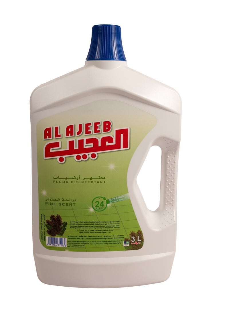 Ajeeb FLOOR DISINFECTANT PINE SCENT 3LTR AL AJEEB
