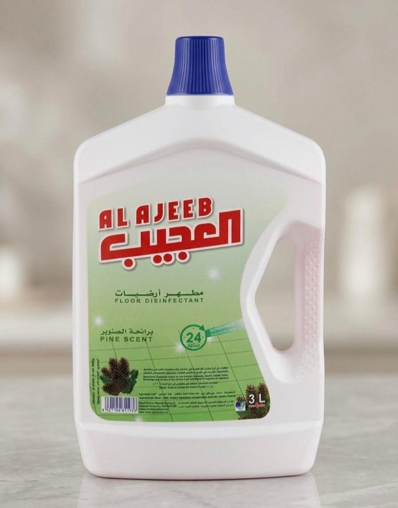 Ajeeb FLOOR DISINFECTANT PINE SCENT 3LTR AL AJEEB - Image 1
