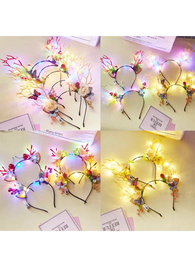 Generic Stall Toy Night Market Explosions Luminous Headband Stall With Light Small Gift Headwear Cat Ear Rabbit Ear Headband Bar-Color:Jk Fox Ears-warm White Lamp (hot Sale At Street Stalls)  - Image 5