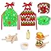 DIYASY Christmas Mini Elf Outfit Accessories Elf Baker Clothes Kit Xmas Doll Props Set Apron Hats Rolling Pin Egg Cookie Tray Mixing Bowl Xmas DIY Craft Gift for Kids - Image 2