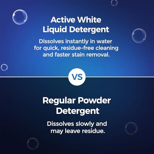 Active White Liquid Detergent - 5L Mega Pack | Lavender Fragrance | Front Load & Top Load Machine Wash & Bucket Wash Expert | Powerful Stain Removal | Gentle on Clothes | Value Family Refill Pack - Image 2