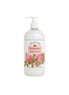 Crabtree & Evelyn Body Lotion, Rosewater, 16.9 Fl Oz