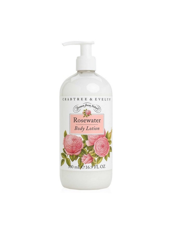 Crabtree & Evelyn - Crabtree & Evelyn Body Lotion, Rosewater, 16.9 Fl Oz - Image 1