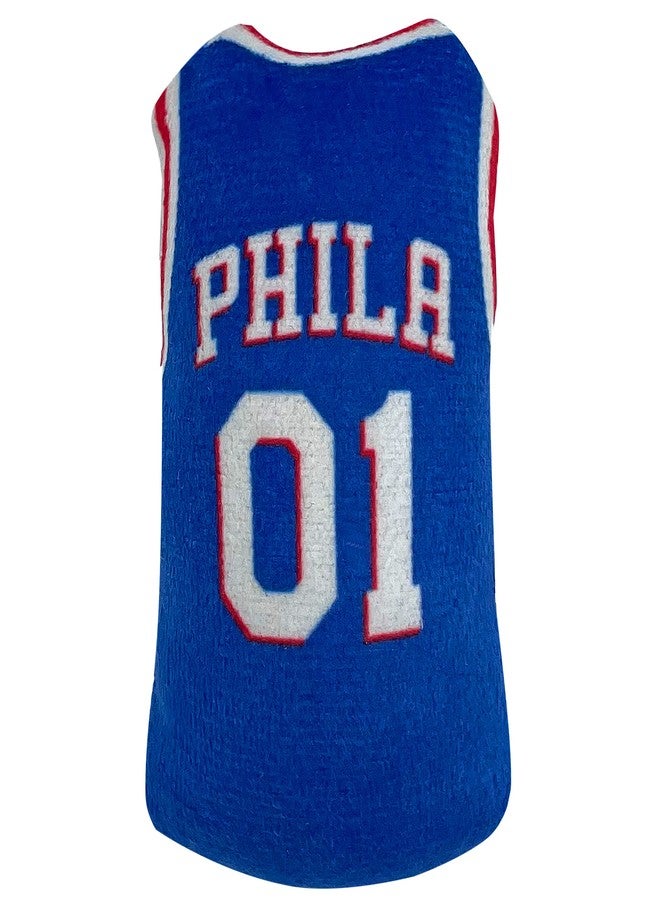 Pets First Best Plush CAT Toy - NBA 76ERS Complete Set of 3 Piece Cat Toys Filled with Fresh Catnip. Includes: 1 Jersey Cat Toy, 1 Basketball Cat Toy with Feathers & 1#1 Fan Cat Toy. Beautiful Team Logos - Image 2