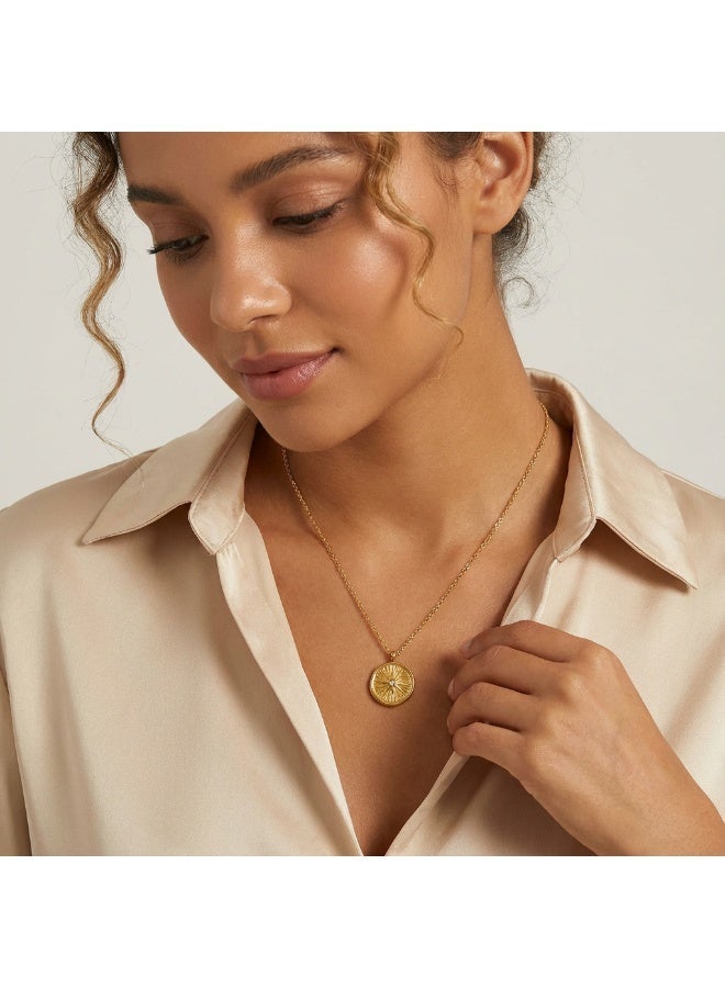 AMETOER 18K Gold Plated Pendant Necklace with Elegant Design – Stylish Modern Jewelry for Women - Image 2