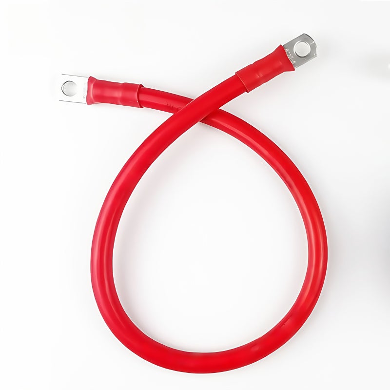 كابل بطارية 8 AWG لتوصيلات العاكس الشمسي مع أطراف مسامير بطول 59.06 بوصة باللونين الأحمر والأسود مناسب للسيارات والدراجات النارية والمركبات الترفيهية والكرفانات والمقطورات السكنية وتطبيقات توصيل المركبات الأخرى - Image 3