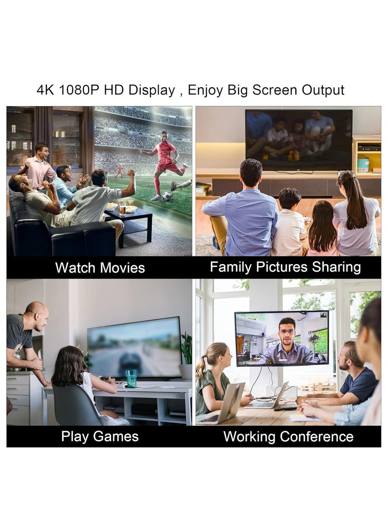 VKL - Lightning to USB HDMI Camera Adapter with Power Port 3 in 1 OTG Cable Compatible iPhone 12 11 X 8 7 iPad 1080P Digital AV Monitor Projector Drive Mouse Keyboard MIDI Rj45 9.2-14 + - Image 1