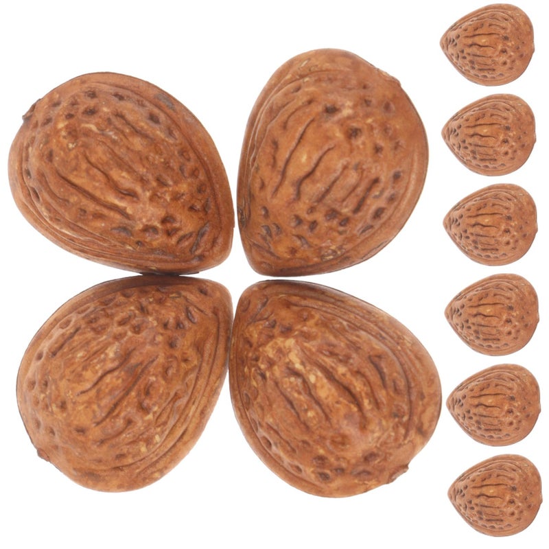 Lifelike Faux Almonds Food Photography Props Home Office Decor 5 Sets 10 Pieces - Image 2