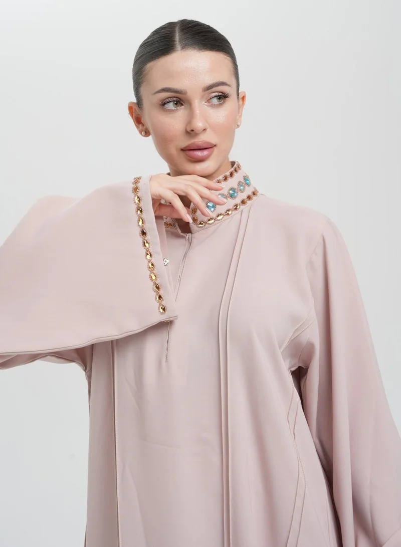 Meem By Mariyah  Closed embellished abaya for Women | Best Price UAE