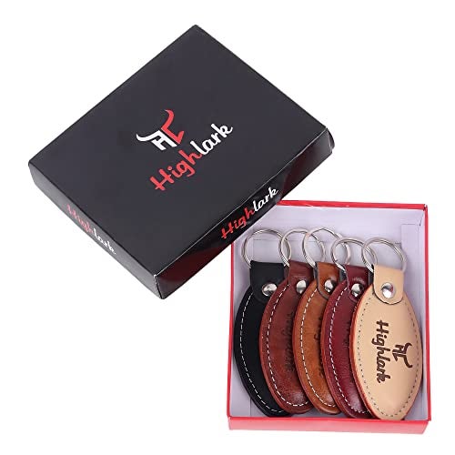 Highlark Signature Leather Finish Keychain for Men & Women | Durable Metal Key Holder for Car and Bike Keys | Elegant Everyday Accessory - Image 3