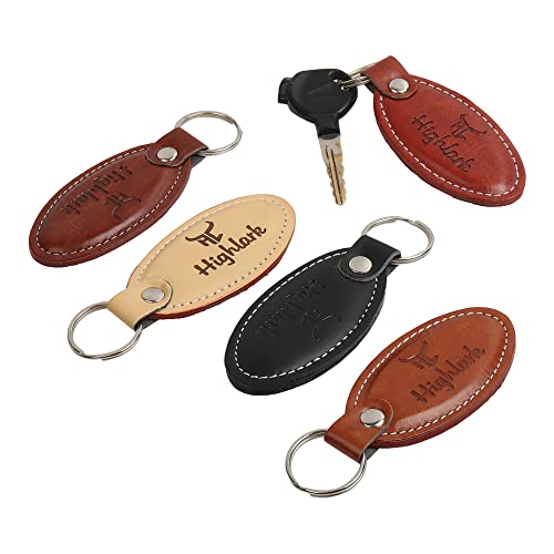 Highlark Signature Leather Finish Keychain for Men & Women | Durable Metal Key Holder for Car and Bike Keys | Elegant Everyday Accessory - Image 5