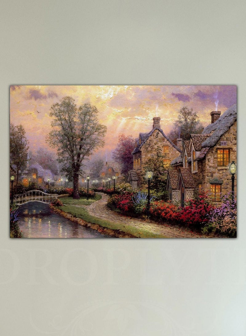 Droplyte Vintage huts Painting Decorative Wall Art Wall Decor Card Board MDF Home Decor for Living Room, Drawing Room, Office Room and Bedroom 60CM x 40CM - Image 2