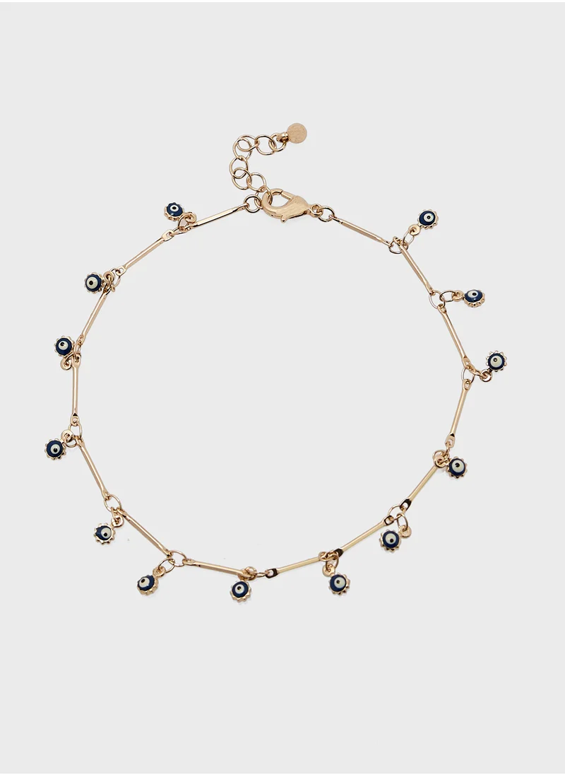 ايلا 3 Pack Mix Evil Eye  Anklet