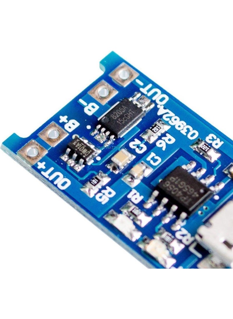 Profisher - 03962A 18650 Lithium Battery 3.7V Charging Card 1A Protection Mini USB Output - Image 1