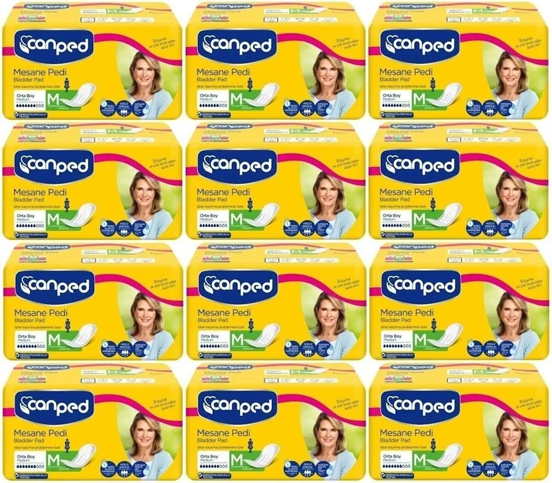 CANPED Bladder Pad Classic M-Medium Size 120 Pieces (12pk*10)