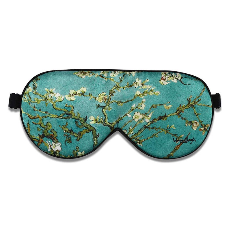 Alaska Bear Natural Silk Sleep Mask Blindfold Super Smooth Eye Mask Blossom Almond