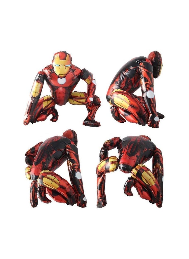 Party with Emma Superhero Stand Balloon Medium Size for Kid Toddler Birthday Decoration (Ironman)  - Image 2