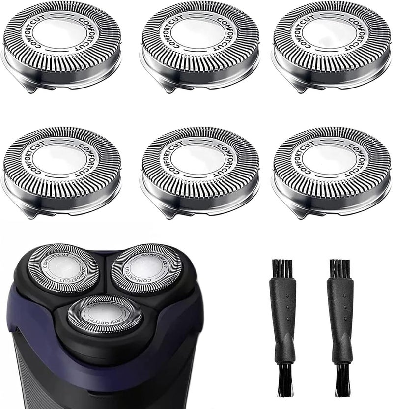 Suleto SH30 Replacement Heads for Philips Norelco Series 3000, 2000, 1000 Shavers and S738-6 Pack - Image 1