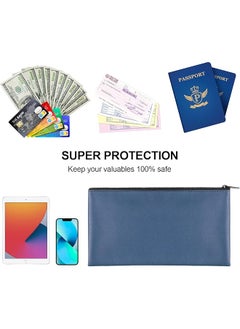 2 Pieces Money Bags With Zipper 11X6.1 Inch Money Pouch Bank Bag Cash Bag Check Wallet Cosmetics Navy - pzsku/Z94E89D4A2E997C1A146AZ/45/_/1740916678/9cdf8706-24b2-4e9d-bb57-baf641b14cea