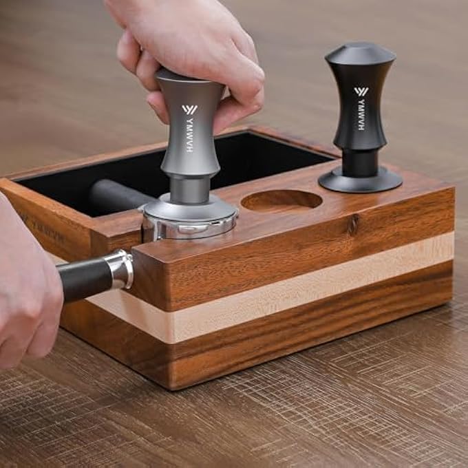 YMWVH Espresso Tamper 53Mm Premium Barista Espresso Coffee Tamper With Spring Loaded Flat Stainless Steel Base Constant 30Lb Compatible With Breville 54Mm Portafilter - Image 4